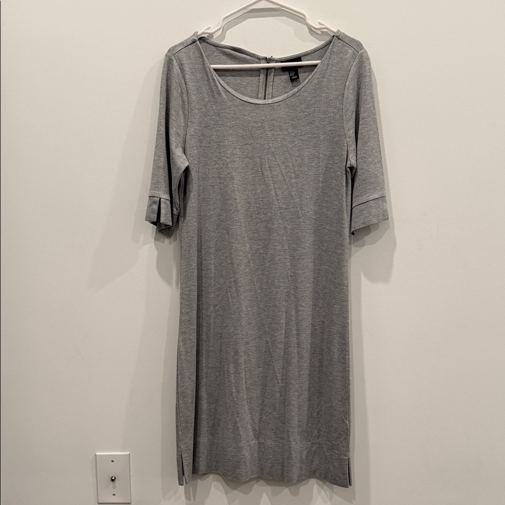 Adrienne Vittadini Gray Midi Dress